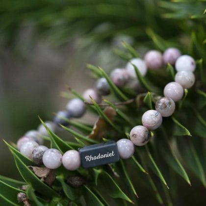 Roze Rhodoniet - Kralen Armband