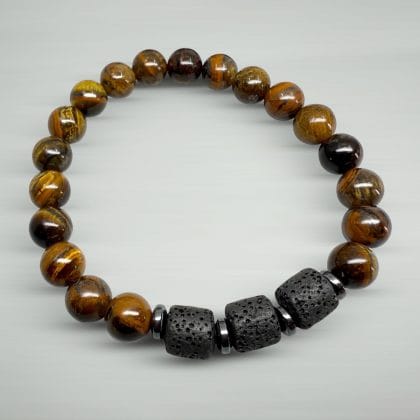 STONY Stenen Tiger Eye Kralen Armband Mannen