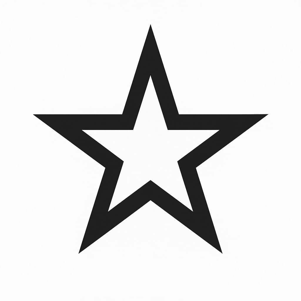 Vector Ster symbool voor armband gravure