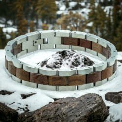 Reviews van Armband.nl en Armband.be 3 TIMBERWOOD Mont Blanc Walnoot RVS Houten armband
