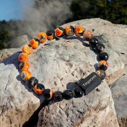 Targaryen Drakenader Agate Kralenarmband - Decagon