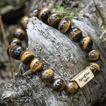 Tijger oog - Tiger Eye 10mm Kralen Armband