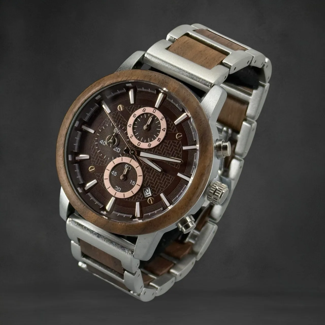 TimberWood Chronograaf Houten heren Horloge