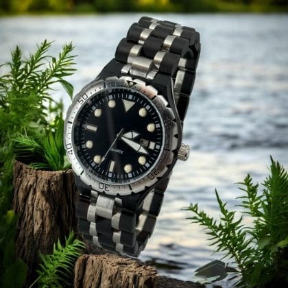 TimberWood SilverFusion – Heren horloge van Sandelhout & Zilverlegering