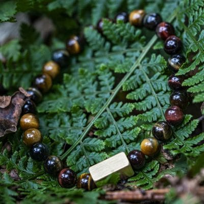 Trio Tijger Eye: Gele Tijgeroog, Valkenoog (blauw) en Stierenoog (rood) Kralen Armband 2 Trio Tijger Eye: Gele Tijgeroog, Valkenoog (blauw) en Stierenoog (rood) Kralen Armband