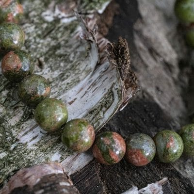 'Unakite Rots' geslepen kralen armband 5 'Unakite Rots' geslepen kralen armband - Afbeelding 5