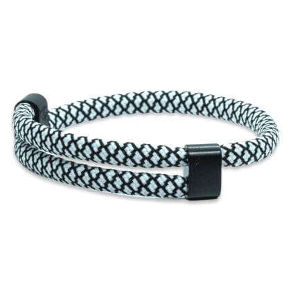 CordCraft | Verstelbaar touw - Wit / zwart