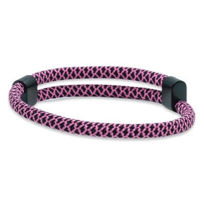 CordCraft | Verstelbaar touw - Zwart Roze (unisex)