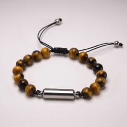 Verstelbare As Armband met as ruimte 8mm Tijgeroog Kralen armband 1