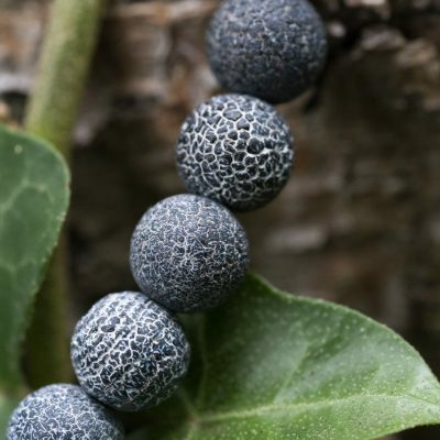 Verweerde blauwe Agaat - Kralen Armband - Afbeelding 6