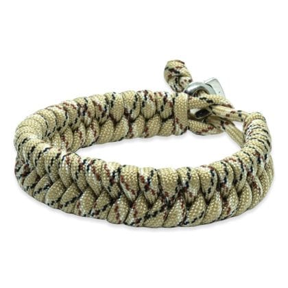 Viking Armband - Scandinavisch Gevlochten Touw (Beige)