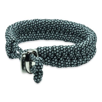 Viking Armband - Scandinavisch Gevlochten Touw (Grijs/zwart) - Afbeelding 5