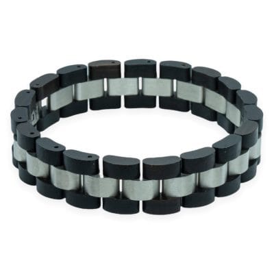 Zwart Ebbenhout (Instrumentenhout) – Houten Armband 4 Zwart Ebbenhout (Instrumentenhout) – Houten Armband - Afbeelding 4