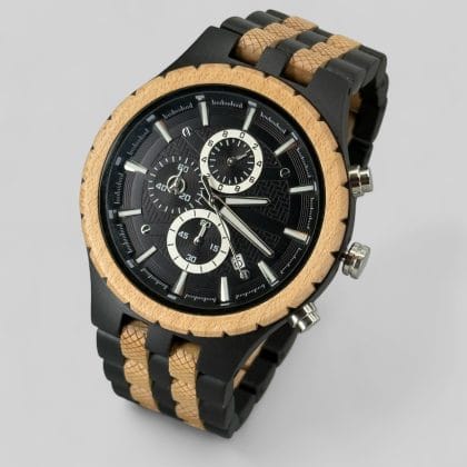 XXL Heren horloge hout