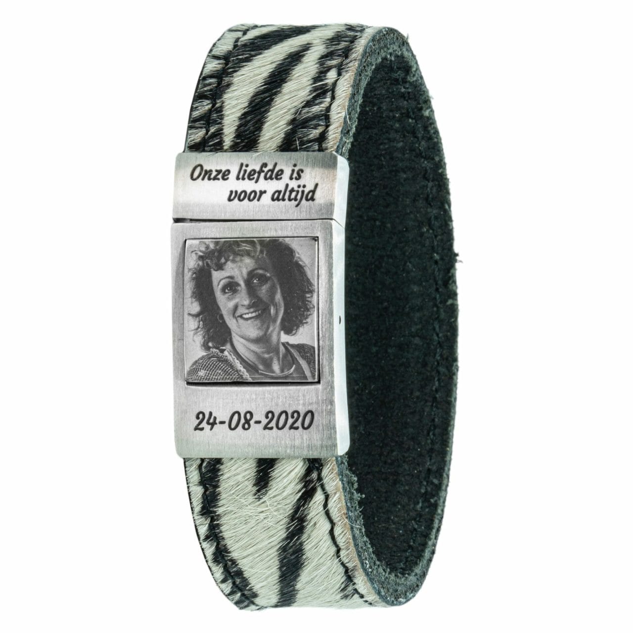 Zebra-Fotoarmband-leer-met-eigen-foto