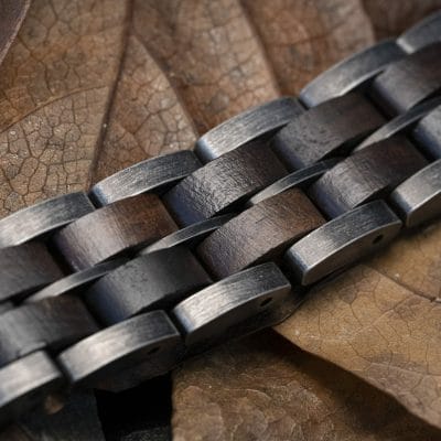 Zuid-Afrika – Kernhout & Verweerd Zilver Houten Armband 7 Zuid-Afrika – Kernhout & Verweerd Zilver Houten Armband - Afbeelding 7