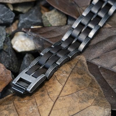 Zuid-Afrika – Kernhout & Verweerd Zilver Houten Armband 8 Zuid-Afrika – Kernhout & Verweerd Zilver Houten Armband - Afbeelding 8