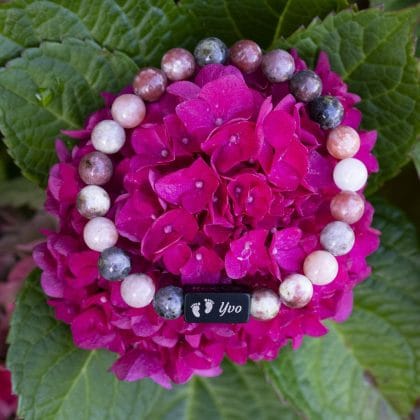 Baby naam armband met eigen namen kralen armband roze