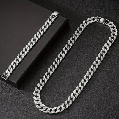 Cubaanse Armband & Ketting – Gepersonaliseerd met Naam of Initialen - Afbeelding 2