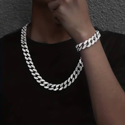 Cubaanse Armband & Ketting – Gepersonaliseerd met Naam of Initialen - Afbeelding 4