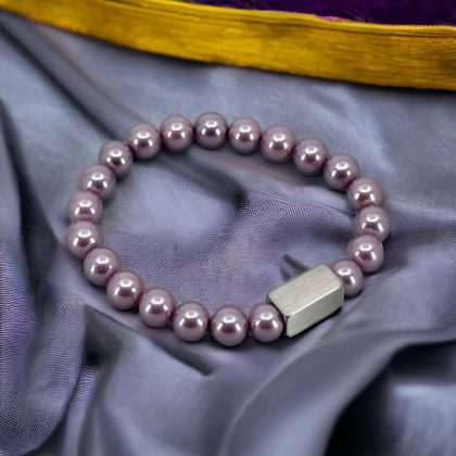 Zoetwater Parel armband | Mystic paars