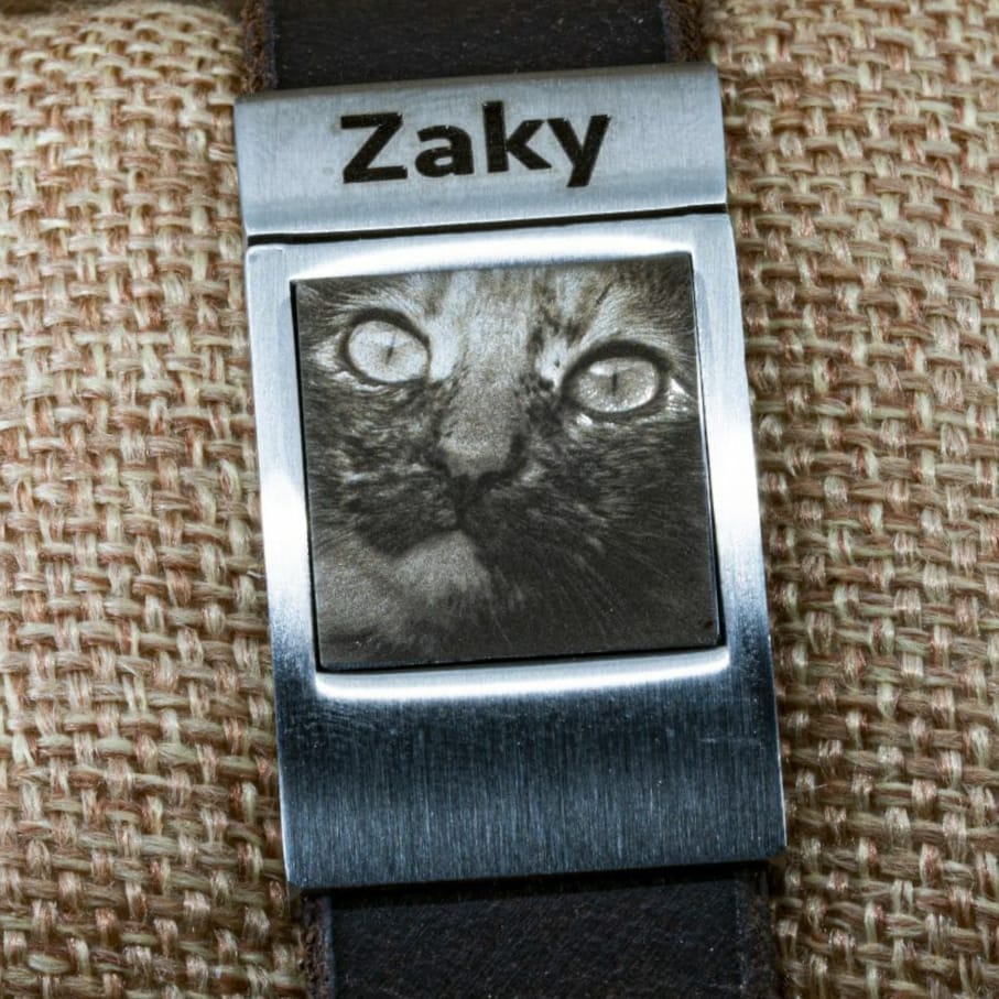 Foto armband kat met poes gravure huisdier op armband