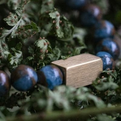 Blauwe Goud-aderige 8mm Natuurstenen kralen armband 6 Blauwe Goud-aderige 8mm Natuurstenen kralen armband - Afbeelding 6