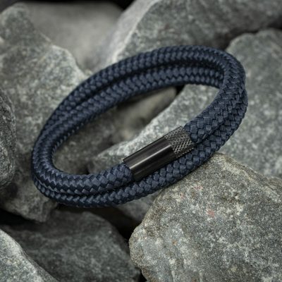 Navy™ Armband – Marineblauw touw - Afbeelding 2