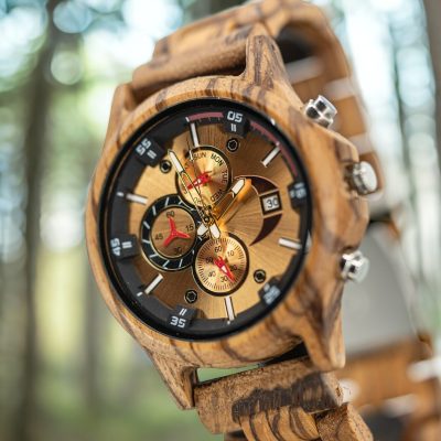 Golden Brown - Houten TimberWood horloge heren 3 Golden Brown - Houten TimberWood horloge heren - Afbeelding 3
