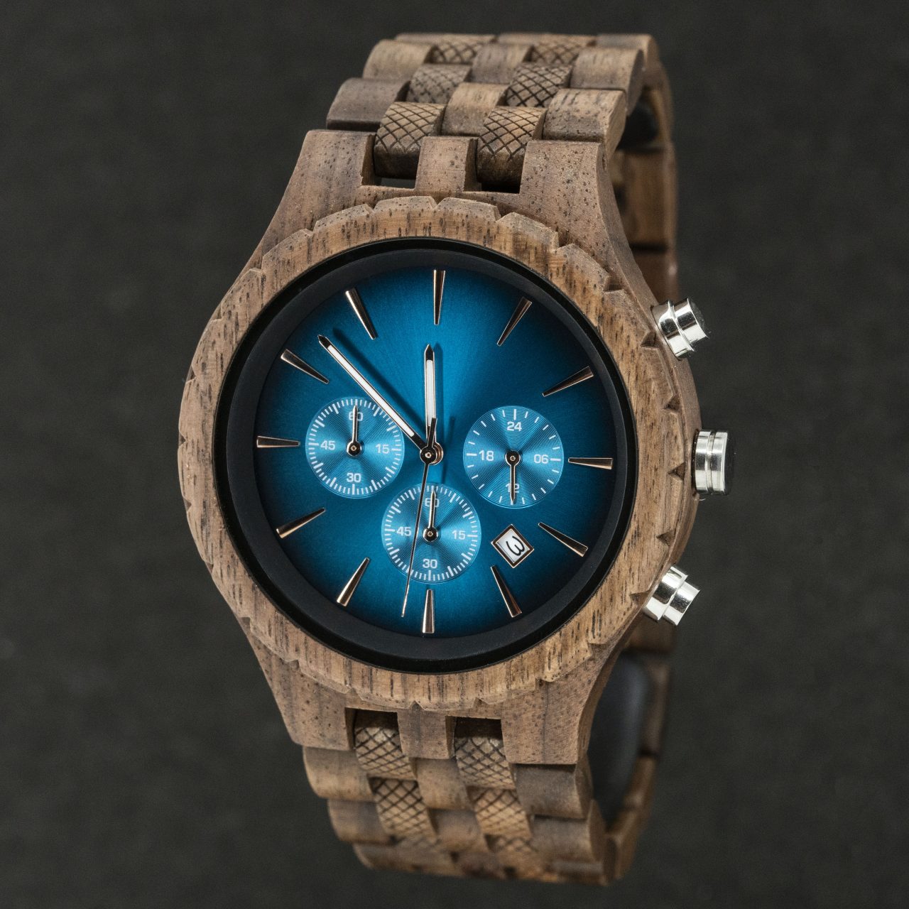 Ontwerp je eigen armband 27 houten horloge mannen oak brown