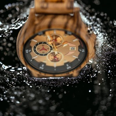 Golden Brown - Houten TimberWood horloge heren 4 Golden Brown - Houten TimberWood horloge heren - Afbeelding 4