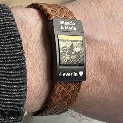 paarden foto armband leer