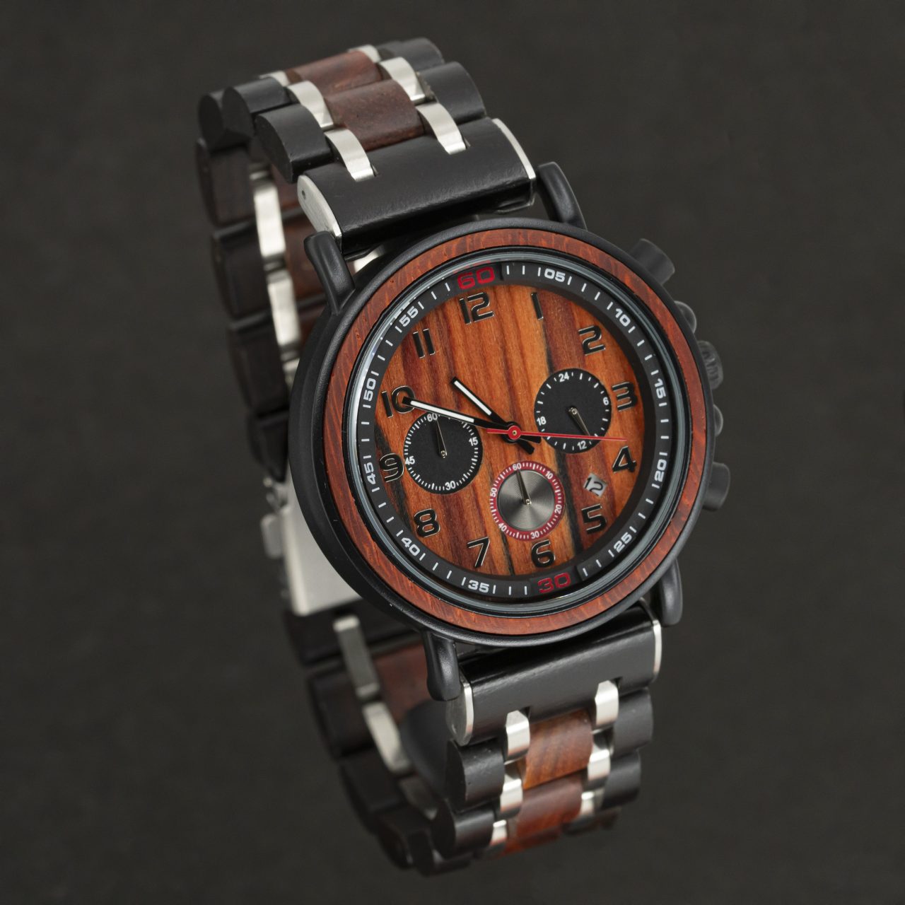 Ontwerp je eigen armband 25 quartz houten horloge voor mannen
