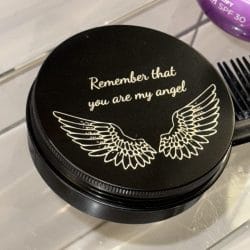 Remember that you are my angel gravure op zwarte armband doosje