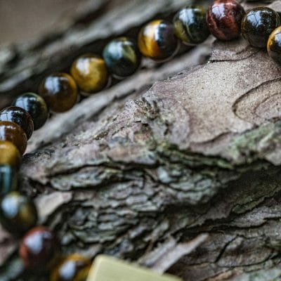 Trio Tijger Eye: Gele Tijgeroog, Valkenoog (blauw) en Stierenoog (rood) Kralen Armband 9 Trio Tijger Eye: Gele Tijgeroog, Valkenoog (blauw) en Stierenoog (rood) Kralen Armband - Afbeelding 9