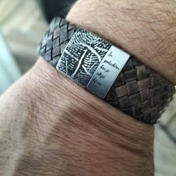 vingerafdruk armband man review foto