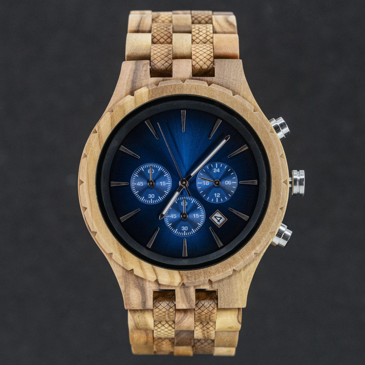 Ontwerp je eigen armband 21 wood watch olive wood hout